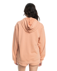 The Roxy Womens Surf Stoked Hoodie in Cafe Creme