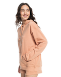 The Roxy Womens Surf Stoked Hoodie in Cafe Creme