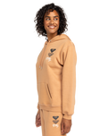 The Roxy Womens Surf Stoked Hoodie in Camel