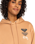 The Roxy Womens Surf Stoked Hoodie in Camel