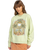 The Roxy Womens Lineup Oversized Crew Sweatshirt in Butterfly