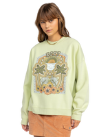 The Roxy Womens Lineup Oversized Crew Sweatshirt in Butterfly