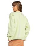 The Roxy Womens Lineup Oversized Crew Sweatshirt in Butterfly