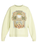 The Roxy Womens Lineup Oversized Crew Sweatshirt in Butterfly