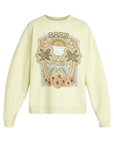 The Roxy Womens Lineup Oversized Crew Sweatshirt in Butterfly