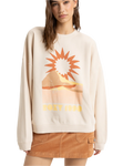 Lineup Oversized Crew Sweatshirt in Parchment