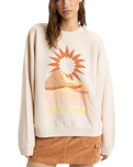 Lineup Oversized Crew Sweatshirt in Parchment