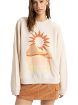 Lineup Oversized Crew Sweatshirt in Parchment