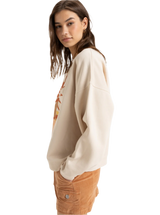 Lineup Oversized Crew Sweatshirt in Parchment