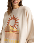 Lineup Oversized Crew Sweatshirt in Parchment