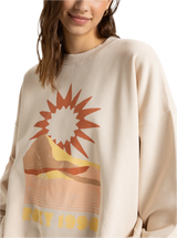 Lineup Oversized Crew Sweatshirt in Parchment