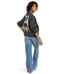 The Roxy Womens Lineup Crew Sweatshirt in Phantom