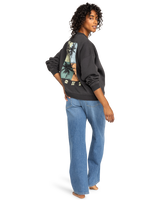 The Roxy Womens Lineup Crew Sweatshirt in Phantom