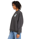 The Roxy Womens Lineup Crew Sweatshirt in Phantom