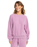 The Roxy Womens Oasis Haze Sweatshirt in Mauve Orchid