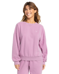 The Roxy Womens Oasis Haze Sweatshirt in Mauve Orchid