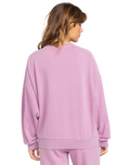 The Roxy Womens Oasis Haze Sweatshirt in Mauve Orchid