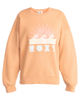 The Roxy Womens LineUp Sweatshirt in Camel