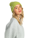 The Roxy Womens Island Fox Beanie in Fern