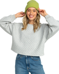 The Roxy Womens Island Fox Beanie in Fern