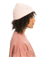 The Roxy Womens Island Fox Beanie in Pale Dogwood