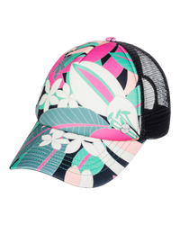 The Roxy Womens Beautiful Morning Cap in Anthracite Palm