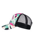 The Roxy Womens Beautiful Morning Cap in Anthracite Palm