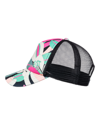 The Roxy Womens Beautiful Morning Cap in Anthracite Palm