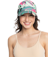 The Roxy Womens Beautiful Morning Cap in Anthracite Palm