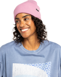 The Roxy Womens Tropical Snow Beanie in Mauve Orchid