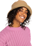 The Roxy Womens High Dance Morning Felt Hat in Camel