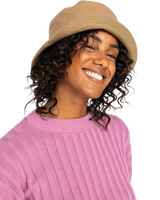 The Roxy Womens High Dance Morning Felt Hat in Camel