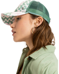 The Roxy Womens Beautiful Morning Cap in Basil Party Waves