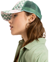 The Roxy Womens Beautiful Morning Cap in Basil Party Waves