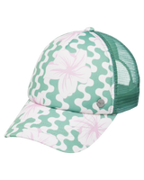 The Roxy Womens Beautiful Morning Cap in Basil Party Waves