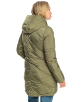 The Roxy Womens Storm Warning Jacket in Deep Lichen Green