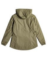 The Roxy Womens No Rain No Flowers Jacket in Deep Lichen Green