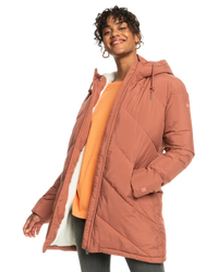 The Roxy Womens Better Weather Jacket in Cedar Wood