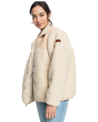 The Roxy Womens Miracle Mile Jacket in Hazelnut