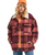 The Roxy Womens Passage Of Time Jacket in Bitter Chocolate Hallo Plaid