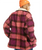 The Roxy Womens Passage Of Time Jacket in Bitter Chocolate Hallo Plaid