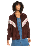 The Roxy Womens Ocean Talk Jacket in Bitter Chocolate