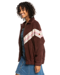 The Roxy Womens Ocean Talk Jacket in Bitter Chocolate