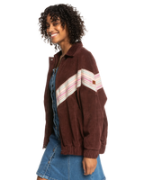 The Roxy Womens Ocean Talk Jacket in Bitter Chocolate