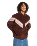 The Roxy Womens Ocean Talk Jacket in Bitter Chocolate