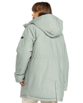 The Roxy Womens Serena Parka Jacket in Lily Pad