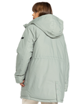 The Roxy Womens Serena Parka Jacket in Lily Pad