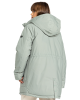 The Roxy Womens Serena Parka Jacket in Lily Pad