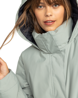 The Roxy Womens Serena Parka Jacket in Lily Pad