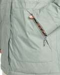 The Roxy Womens Serena Parka Jacket in Lily Pad